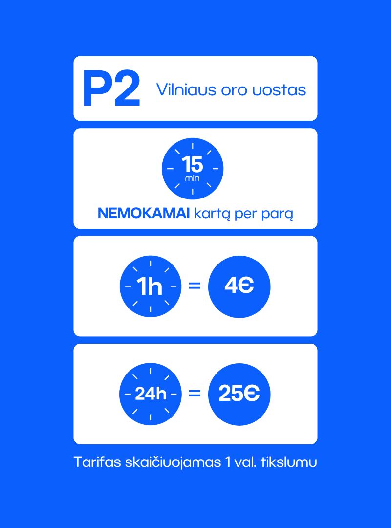 Parkavimas Vilniaus Oro Uoste (VNO) | Parkavimo Kainos 2024